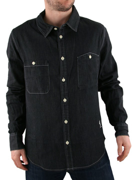 Religion Black Union Chambray Shirt