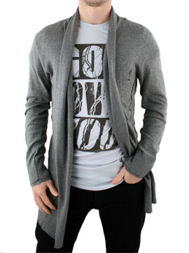 Religion Grey Oversized Cardigan Jacket