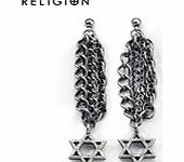 Religion Multi Chain Silver Earrings By Religion