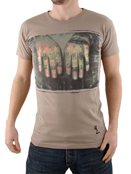 Taupe Hand Tattoo T-Shirt