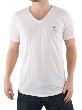 Religion White Graphic V-Neck T-Shirt