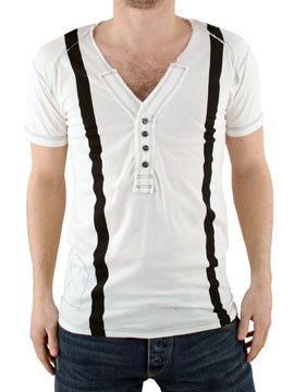 Winter White Suspender T-Shirt