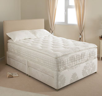 Relyon , Pillowtop Ultima, 4FT 6 Double Divan Bed