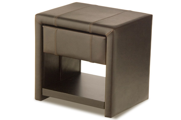 Relyon Beds Belmont Bedside Leather Table 
