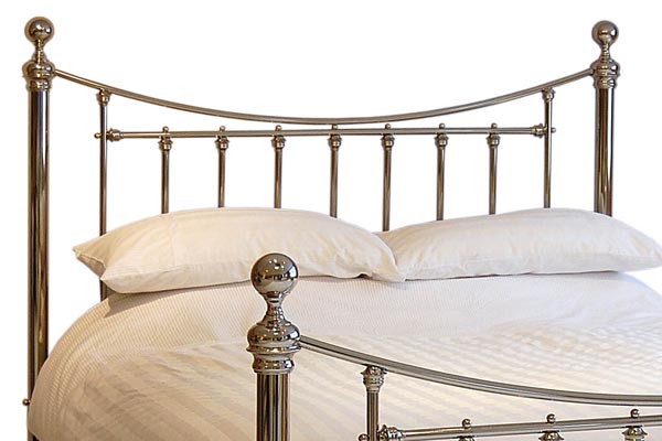 Relyon Beds Dorset Classic Shiny Nickle Headboard Double