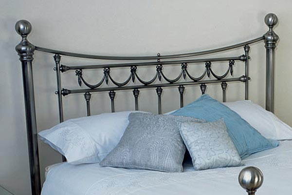Relyon Beds Papillion Classic Antique Silver Headboard