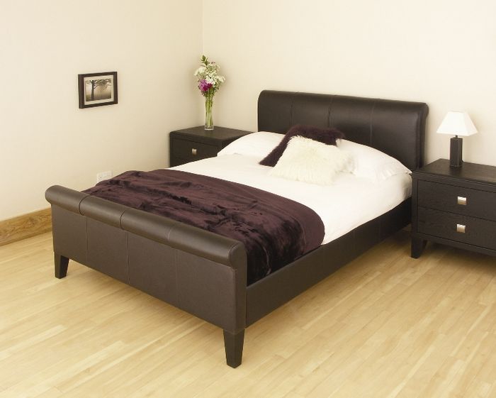 Relyon Beds Sedona 4ft 6 Double Leather Bedstead