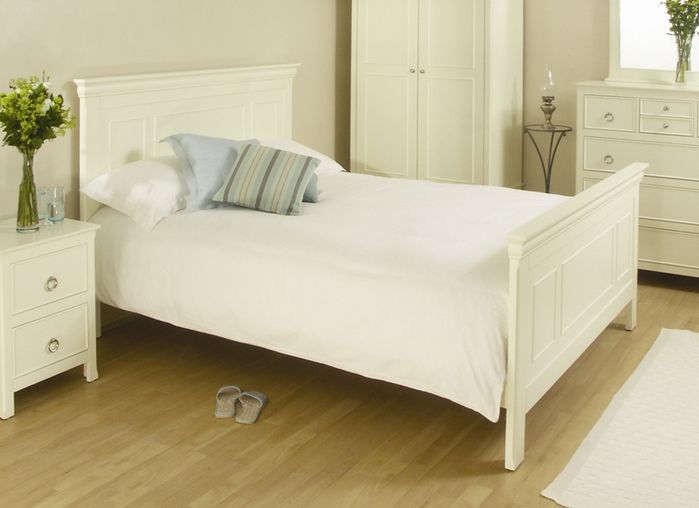 Relyon Beds Stockbridge High Footend Cream 4ft 6 Double