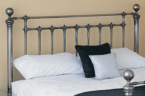Relyon Beds Wellington Classic Antique Silver Headboard