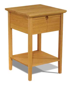 New England 1 Drawer Bedside Table