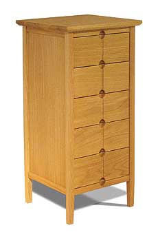 Relyon New England 5 Drawer Narrow Chest