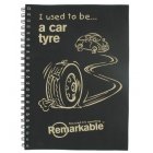Remarkable Recycled Car Tyre Notebook (A4 Natural)