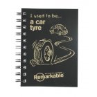 Remarkable Recycled Car Tyre Notebook (A6 Natural)