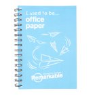 Remarkable Recycled Paper Note Book (A5 Blue)