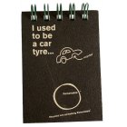 Remarkable Recycled Tyre A7 Note Pad - Plain Paper