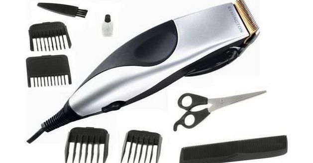 Remington HIGH QUALITY REMINGTON MENS ADVANCED STEEL HAIR CLIPPER 10 PIECE KIT SET CORDED MAINS POWERED