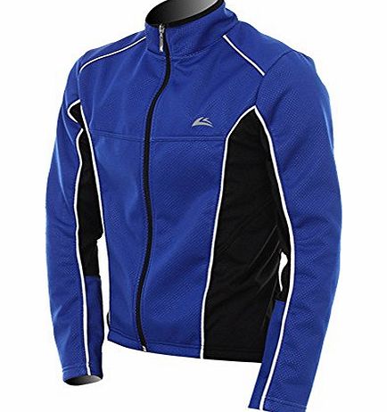 IM28 RZ New Mens Cycling Fleece Thermal Windcoat Windproof Waterproof Coat Cycling Jacket Navy L