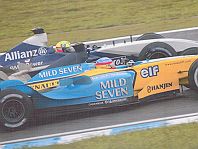 Renault Alonso Overtaking Ralf At Brazil 2003