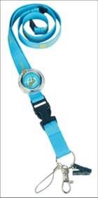 Team lanyard with watch