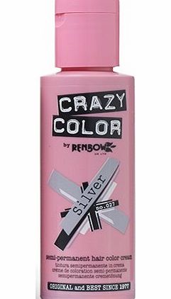 Renbow Crazy Color Semi Permanent Hair Color Cream Silver No.27 100ml