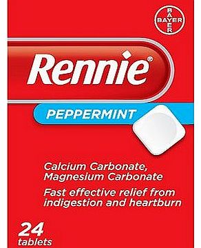 Rennie Peppermint - 24 Tablets 10020139