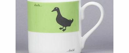 Silhouette Duck Mug Mug Green