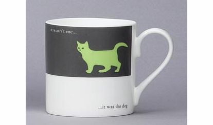 Silhouette Moggie Mug Mug Green
