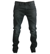 Replay Anbass Black Slim Fit Jeans - 32` Leg