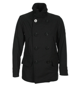 Replay Black Double Breasted Jacket