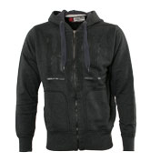 Charcoal Full Zip Hooded Sweatshirt
