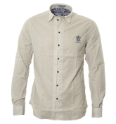 Cream Stripe Long Sleeve Shirt