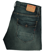 Replay Dark Denim (Mickons) Straight Leg Jeans -