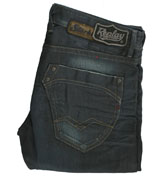 Replay Dark Denim Straight Leg Jeans - 32`