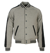 Grey and Black Baseball Style Jacket