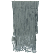 Replay Grey Crinkle Tassel Scarf