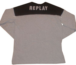 Replay Logo back 2 colour sweatshirt