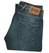 Replay Mid Denim (Billstrong) Straight Leg Jeans