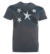 Replay Navy T-Shirt with Printed Star Design