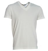Replay Off-White V-Neck T-Shirt