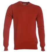 Replay Red Crew Neck Sweater
