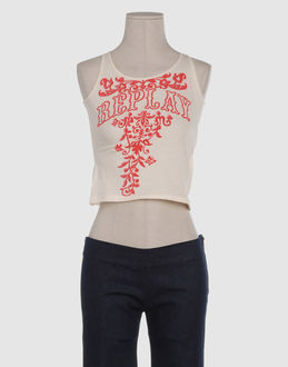 REPLAY TOP WEAR Sleeveless t-shirts WOMEN on YOOX.COM