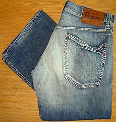 Unique Wash Jeans Leg: 32`nd#39;