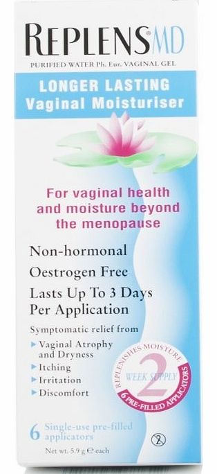 Replens MD Vaginal Moisturiser 6 Applicator Pack