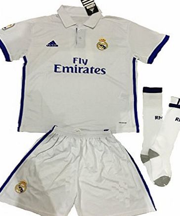 Replica REAL MADRID 2016/2017 KIDS KITS WITH FAMOUS PLAYER NAME AND NUMBER (HOME RONALDO 7, (26) 10-11)