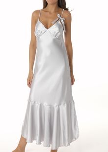 Glamour long satin nightdress