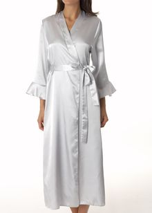 Glamour long satin robe
