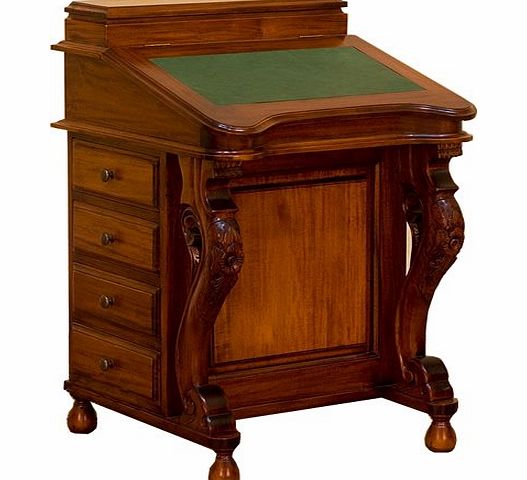 Reproduction Furniture Antique Solid Mahogany Davenport Bureau Desk Good For Laptops Reproduction