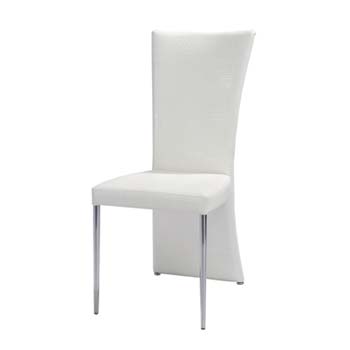 Responsive Designs Lucia Dining Chair in White (set of four)