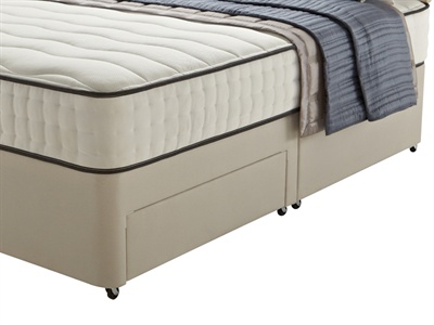 Rest Assured Platform Top Divan Base Only - Cream Twill Small