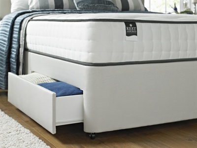 Rest Assured Platform Top Divan Base Only Light Grey Kingsize